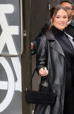 OLIVIA HOLT Arrives at Live with Kelly and Mark in New York City 11/11/2025