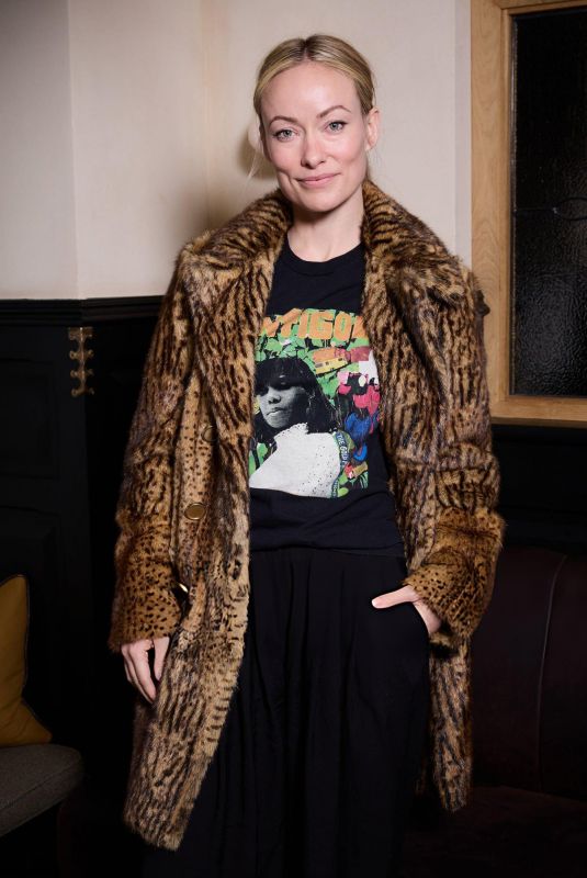 OLIVIA WILDE at a Celebration of One Battle After Another at The Hart Pub in London 11/20/2025