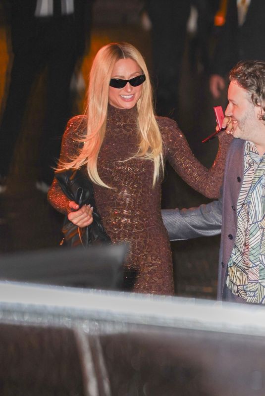 PARIS HILTON Arrives at GQ Men of the Year Afterparty at Chateau Marmont 11/13/2025