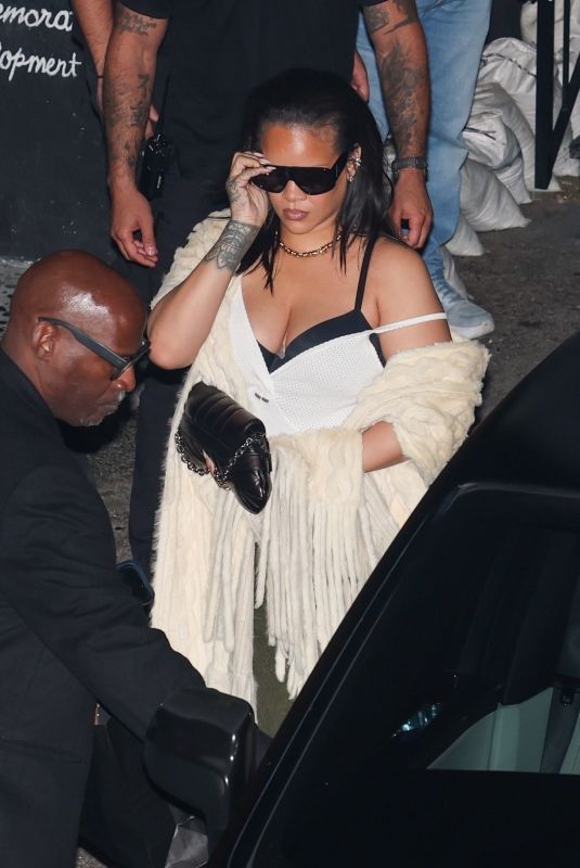 RIHANNA and A$AP Rocky Leaves a Dinner in West Hollywood 11/08/2025