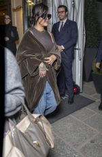 RIHANNA and A$AP Rocky Leaves Their Hotel in Paris 11/06/2025
