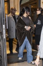 RIHANNA and A$AP Rocky Leaves Their Hotel in Paris 11/06/2025