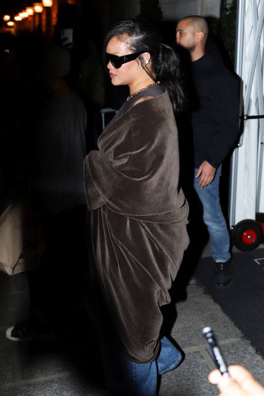 RIHANNA and A$AP Rocky Leaves Their Hotel in Paris 11/06/2025