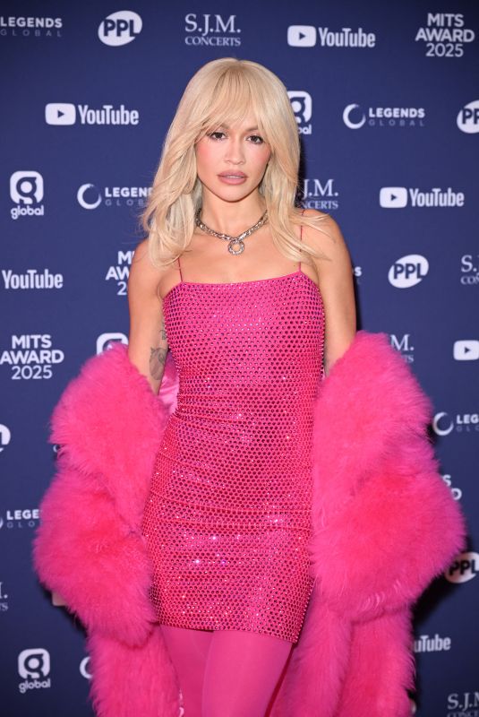 RITA ORA at Music Industry Trust Awards 2025 at Grosvenor House Hotel in London 03/11/2025