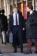 Robert Pattinson on the set of 