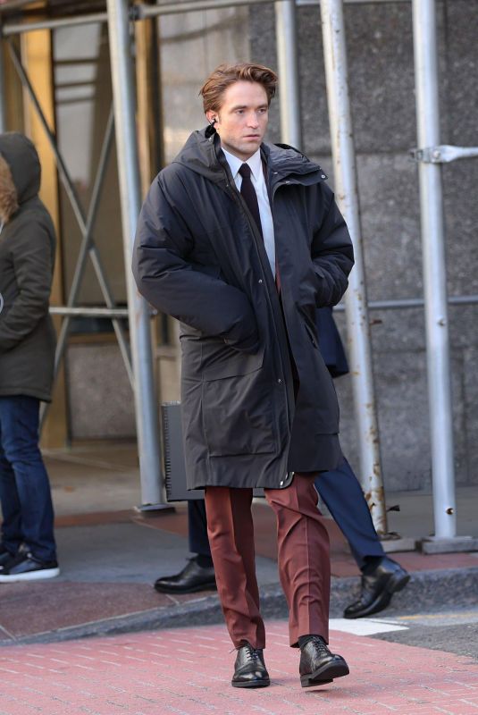 Robert Pattinson on the set of 