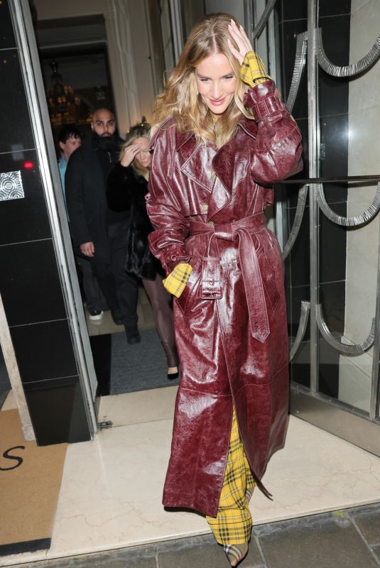 ROSIE HUNTINGTON-WHITELEY at Claridge