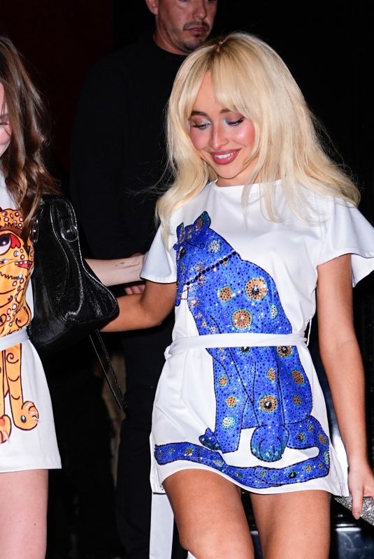 SABRINA CARPENTER Leaves a Halloween Party in New York 11/01/2025