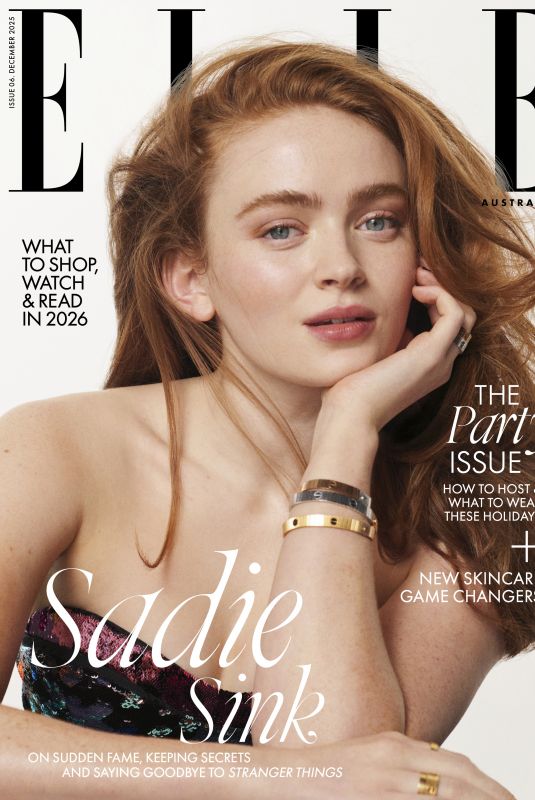 SADIE SINK for Elle Australia, December 2025