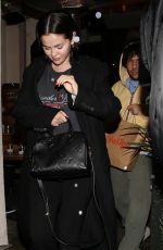 SELENA GOMEZ Out for a Date Night at Saffy