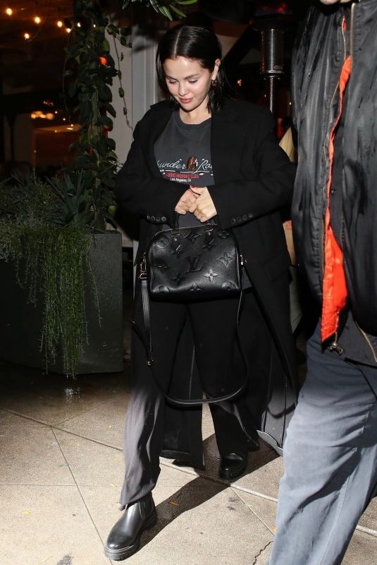 SELENA GOMEZ Out for a Date Night at Saffy’s in Los Angeles 11/15/2025