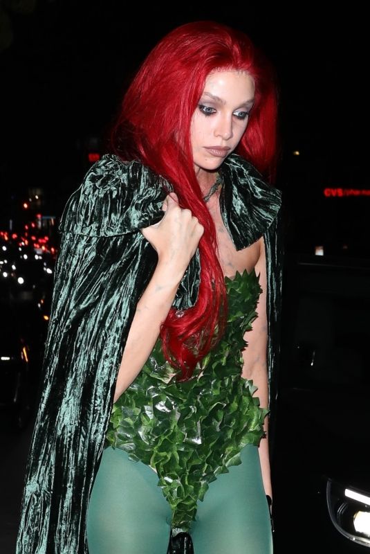 STELLA MAXWELL Arrives at Michael Braun’s Halloween Bash in Los Angeles 10/31/2025