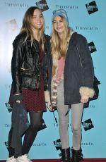SUKI WATERHOUSE and CARA DELEVINGNE at Skate Presented by Tiffany & Co. at Somerset House in London 11/21/2011
