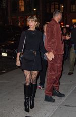 TAYLOR SWIFT and Travis Kelce Arrives at Zero Bond in New York City 11/06/2025