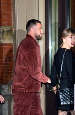 TAYLOR SWIFT and Travis Kelce Arrives at Zero Bond in New York City 11/06/2025