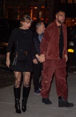 TAYLOR SWIFT and Travis Kelce Arrives at Zero Bond in New York City 11/06/2025