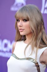 TAYLOR SWIFT at 47th Annual Academy Of Country Music Awards at MGM Grand Garden Arena in Las Vegas 04/01/2012