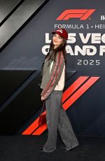 VICTORIA JUSTICE at F1 Las Vegas Grand Prix in Las Vegas 11/22/2025