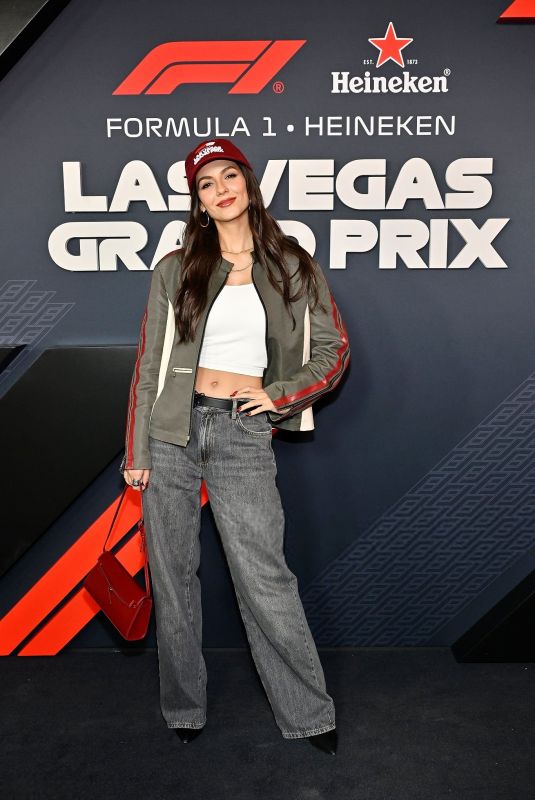 VICTORIA JUSTICE at F1 Las Vegas Grand Prix in Las Vegas 11/22/2025