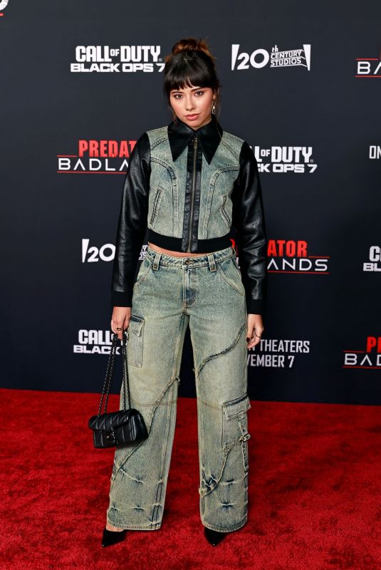XOCHITL GOMEZ at Predator: Badlands Premiere in Hollywood 11/03/2025
