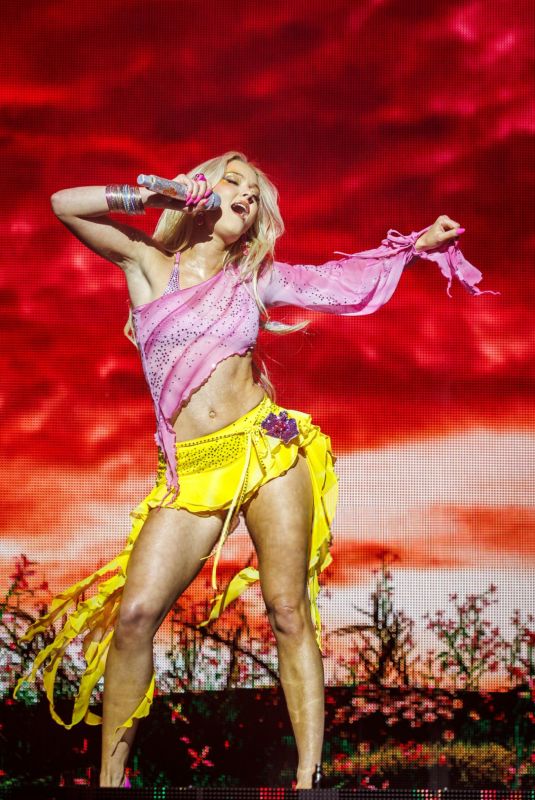 ZARA LARSSON Performs at a Concert at Unity Arena in Oslo 11/21/2025