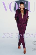 ZOE SALDANA for Vogue Mexico, December 2025