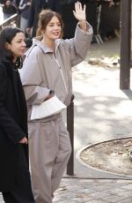 ADELE EXARCHOPOULOS Arrives at Lacoste Show at Paris Fashion Week 10/05/2025