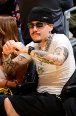 ANASTASIA KARANIKOLAOU and Yeat at Los Angeles Lakers vs Dallas Mavericks Game in Los Angeles 11/28/2025