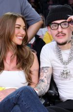ANASTASIA KARANIKOLAOU and Yeat at Los Angeles Lakers vs Dallas Mavericks Game in Los Angeles 11/28/2025