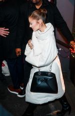 ARIANA GRANDE Heading to SNL Dinner in New York City 12/16/2025