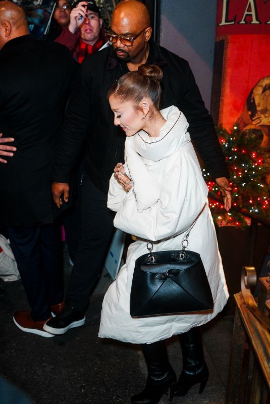 ARIANA GRANDE Heading to SNL Dinner in New York City 12/16/2025