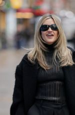 ASHLEY ROBERTS Arrives at Heart Radio Studio in London 12/18/2025