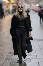 ASHLEY ROBERTS Arrives at Heart Radio Studio in London 12/18/2025