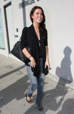 AUDRINA PATRIDGE Getting a Fake Tattoo at Black Wave on Melrose Avenue in Los Angeles 03/27/2008