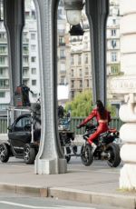 BELLA HADID on the Set The Beauty in Paris 12/17/2025