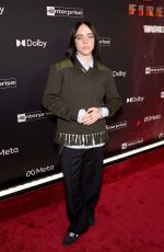 BILLIE EILISH at Avatar: Fire and Ash World Premiere in Hollywood 12/01/2025