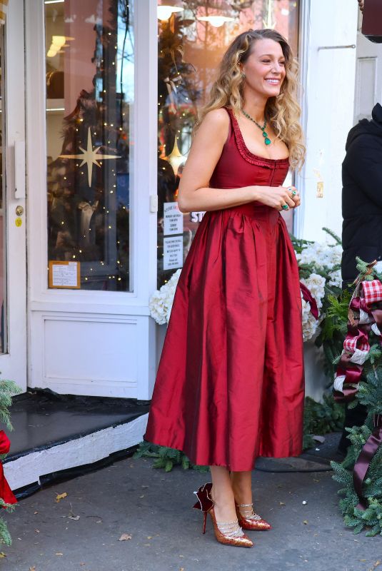 BLAKE LIVELY at Stone Clover Lane Store in New York 12/09/2025