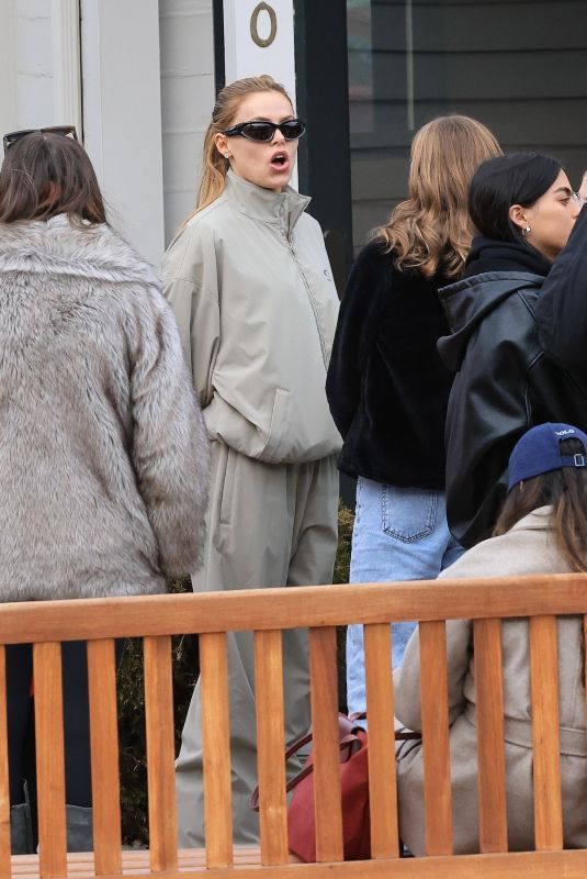 BROOKS NADER in a Balenciaga Tracksuit Out for Lunch at White House in Aspen 12/26/2025