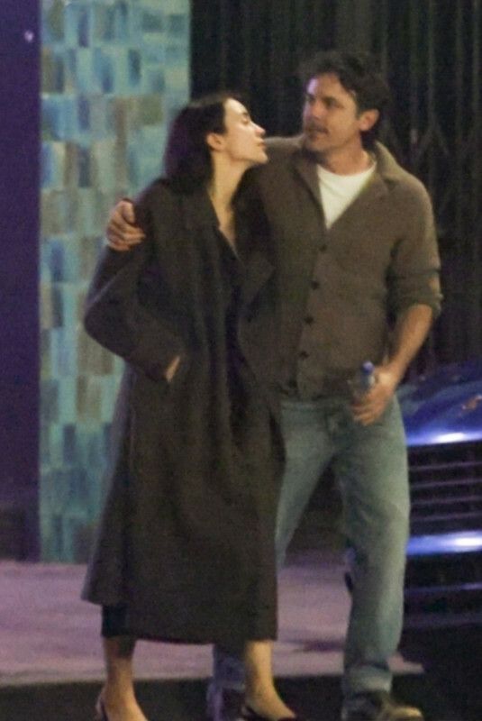 CAYLEE COWAN and Casey Affleck Leaves Holiday Party in Hollywood 12/13/2025