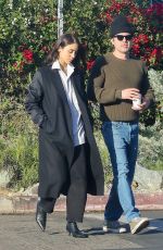CAYLEE COWAN and Casey Affleck Out for Lunch at All Time in Los Feliz 12/22/2025