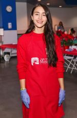 CAYLEE COWAN at Hope The Mission Annual Christmas Celebration on Skid Row in Los Angeles 12/19/2025