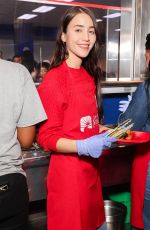 CAYLEE COWAN at Hope The Mission Annual Christmas Celebration on Skid Row in Los Angeles 12/19/2025