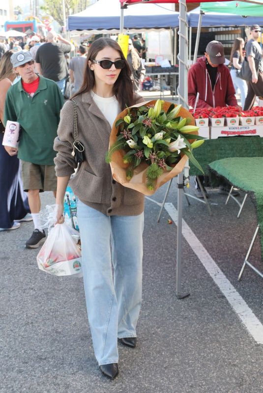 CAYLEE COWAN Out Shopping at Farmers Market in Los Angeles 12/21/2025