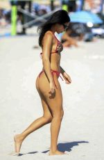 CHANTEL JEFFRIES in Bikini on the Beach in Miami 12/21/2025