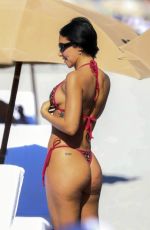 CHANTEL JEFFRIES in Bikini on the Beach in Miami 12/21/2025