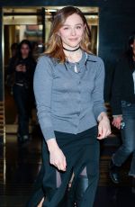 CHLOE MORETZ Arrives at Kelly Clarkson Show in New York City 10/23/2025