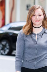 CHLOE MORETZ Arrives at Kelly Clarkson Show in New York City 10/23/2025