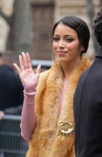 CINDY KIMBERLY Arrives at Miu Miu Fashion Show at Paris Fashion Week 10/06/2025
