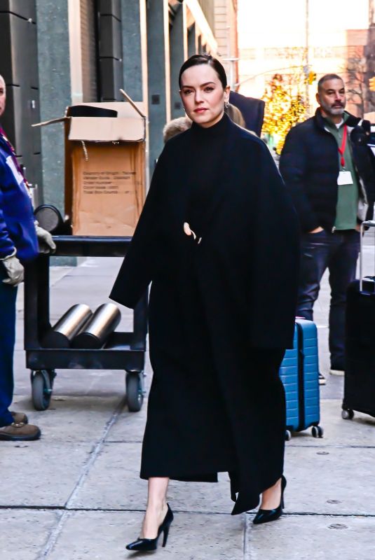 DAISY RIDLEY Arrives at The View in New York City 12/16/2025