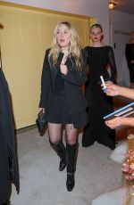 DAKOTA and ELLE FANNING Arrives at Vas J Morgan